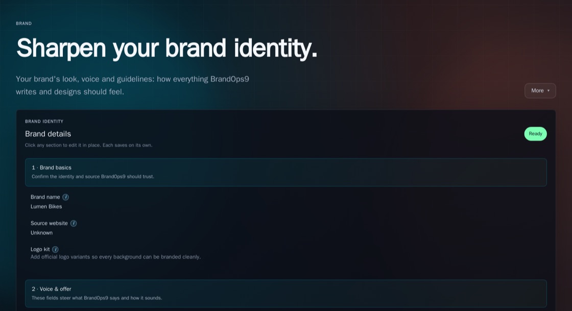 Screenshot of the Your products: real photos and facts in every campaign screen